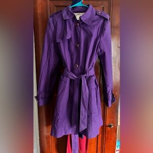 Purple Banana Republic Trench Coat